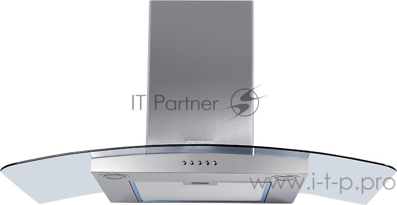Вытяжка Kuppersberg KAMINOX 90 X 4HPB, ширина 90 см, нержавеющая сталь
