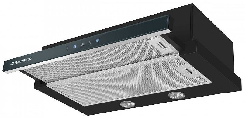 Вытяжка встраиваемая Maunfeld VS Touch 60 черный управление: сенсорное (2 мотора)
