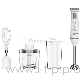 Блендер АКСИНЬЯ КС-307В белый с серым: 1000Вт, нож из нерж. стали,2 скорости,Турбо (6)