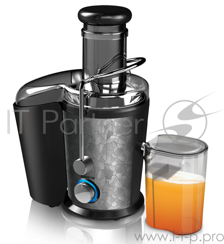 Соковыжималка POLARIS PEA1125AL Crystal 1100Вт, нерж.сталь/черный