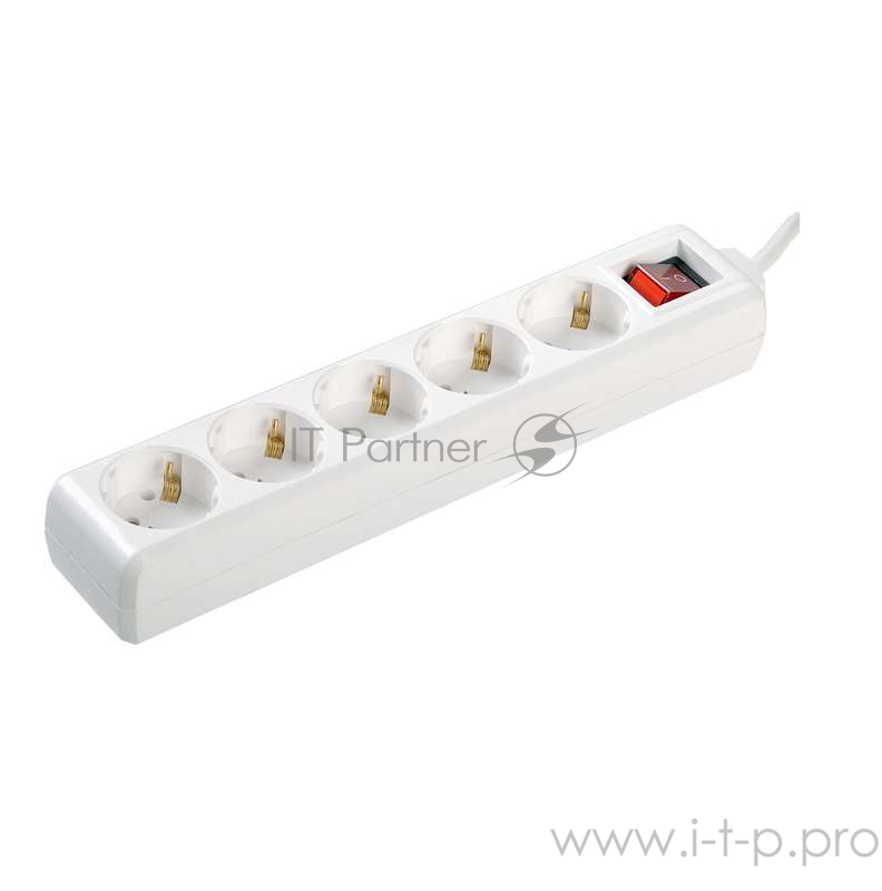 бытовые удлинители Iek WYP10-16-05-05-ZK-N Удлинитель У05К-выкл. 5 мест 2 Р + P Е /5метров 3х1мм2 16А/250 IEK