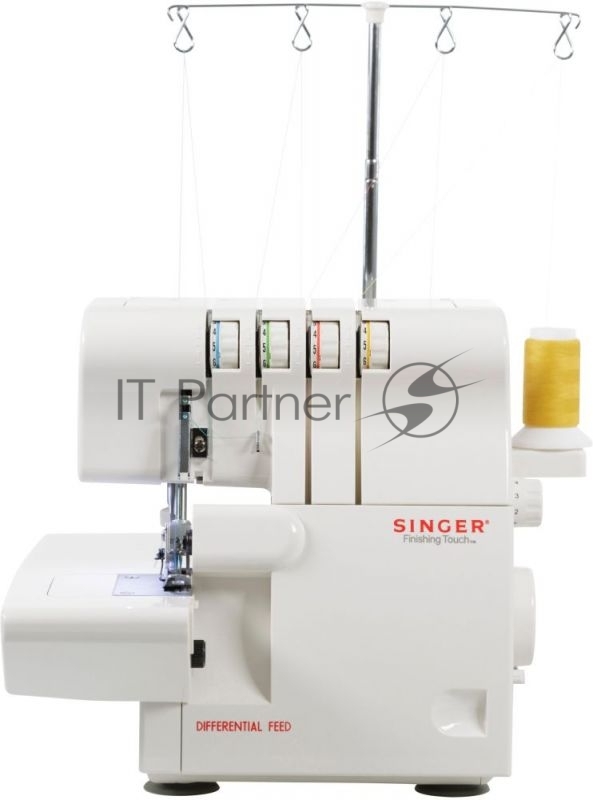 Оверлок SINGER 14SH654 Оверлок 4-х (3-x) - ниточный оверлок. 4 и 3-х ниточные швы. Система цветовой маркировки заправки нитей. 1300 стежков в минуту. Дифференциальная подача ткани. Подвижный верхний нож. Регулируемая длина стежка. Дополнительный подъ