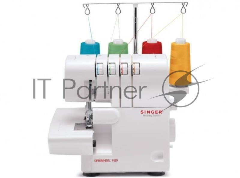 Оверлок SINGER 14SH654 Оверлок 4-х (3-x) - ниточный оверлок. 4 и 3-х ниточные швы. Система цветовой маркировки заправки нитей. 1300 стежков в минуту. Дифференциальная подача ткани. Подвижный верхний нож. Регулируемая длина стежка. Дополнительный подъ