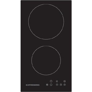Домино Kuppersberg Электрическа независимая варочная поверхность стеклокерамическая, домино, ширина 30 см, 2 зоны ускоренного нагрева HI-Light, сенсорное управление, 3 цифровых дисплея, 9 уровней мощности, таймер, автоматика закипания, автоотключение