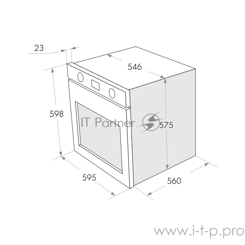 Духовой шкаф Газовый Maunfeld MGOG 673B черный