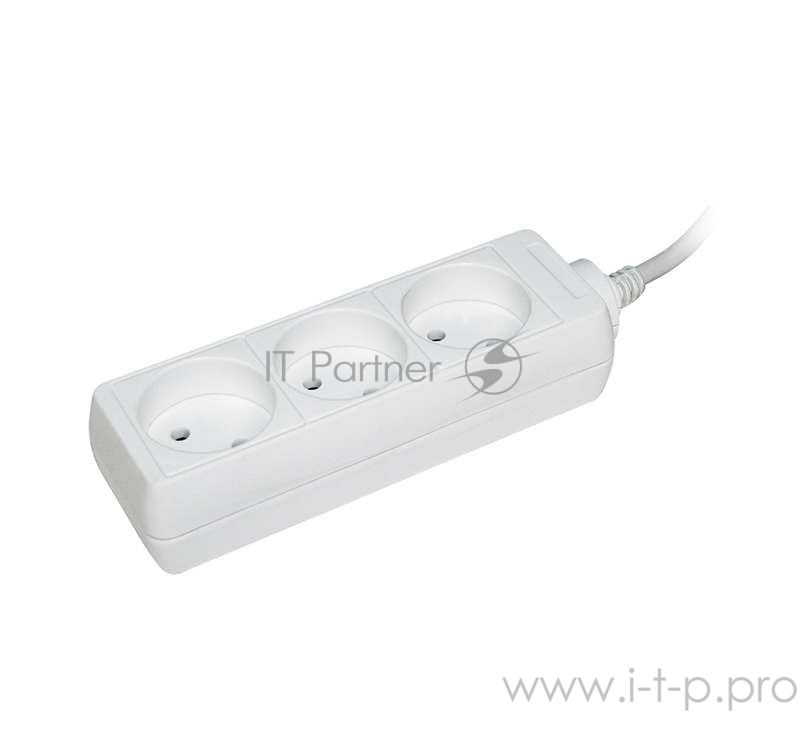 бытовые удлинители Iek WYP10-06-03-03-N Удлинитель У3 3 места 2Р/3метра 2х0.75мм2 10А/250 IEK