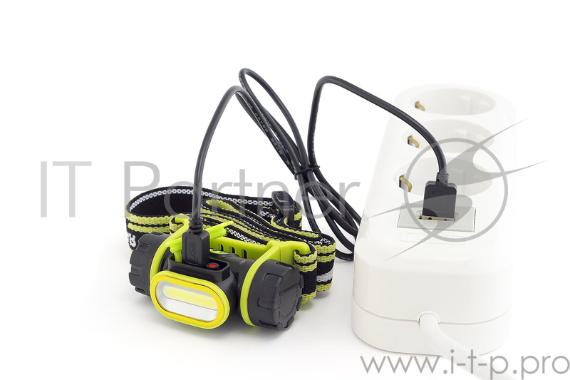 Фонарь ЯРКИЙ ЛУЧ LH-165A Mini Cobra налобный, св/диод COB, 2 реж. 160/55лм, Li-Ion 14500 750mAh