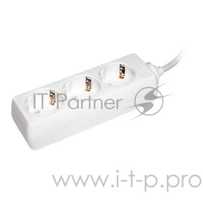 бытовые удлинители Iek WYP10-16-03-05-Z-N Удлинитель У03 3 места 2 Р + P Е /5метров 3х1мм2 16А/250 IEK