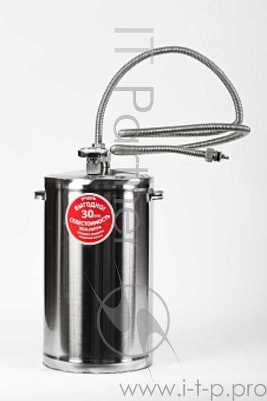 Дистиллятор Первач - Дачно-Деревенский 12Т, домашний 12 л., охладитель, используется без водопровода, термометр