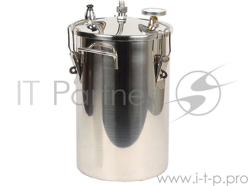 Дистиллятор Первач Элит Дачно-Деревенский 17Т домашний, 17л, термометр, клапан избыт. давления, охладитель, съемная крышка, без использования водопро