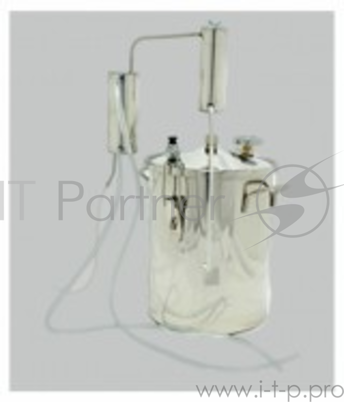 Дистиллятор Первач Элит-Аромат 14Т домашни, 14л, термометр, клапан избыт. давления, разборный сухоп., слив сивушных масел, охл. сетка-конт., съемн. кр