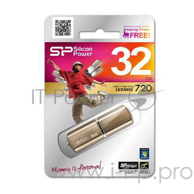 Флеш Диск Silicon Power 64Gb Luxmini 720 SP064GBUF2720V1D USB2.0 бронзовый USB 2.0