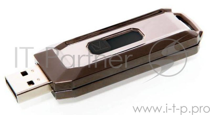 Флеш Диск Verbatim 64GB Executive, USB 2.0, Металл (R/W speed 25МБ/с)