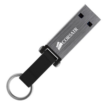 Флеш Диск Corsair 64Gb Voyager Mini CMFMINI3-64GB USB3.0 черный/серый