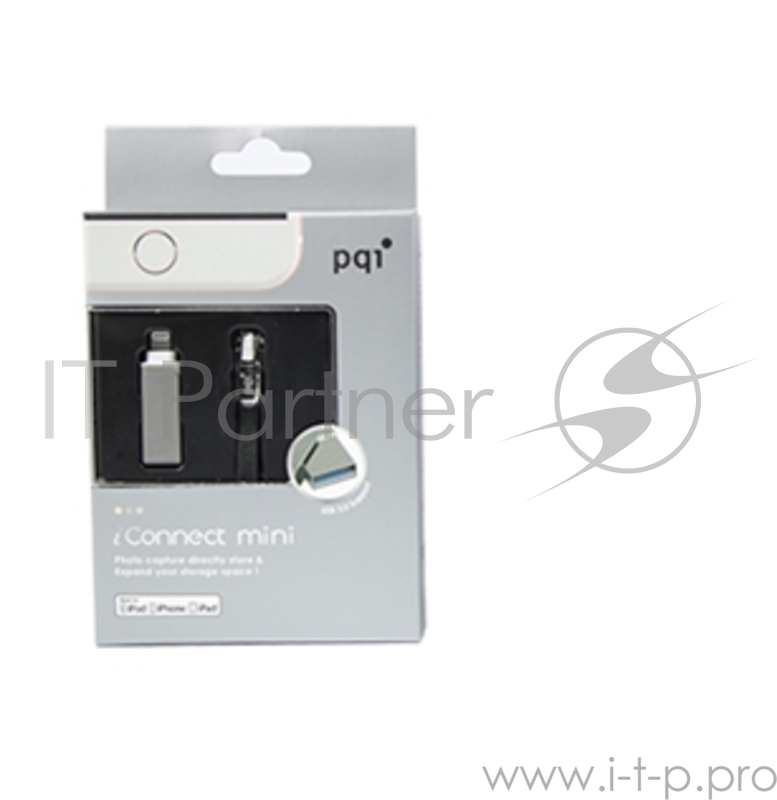 Флеш-накопитель PQI iConnect mini 64GB Gray
