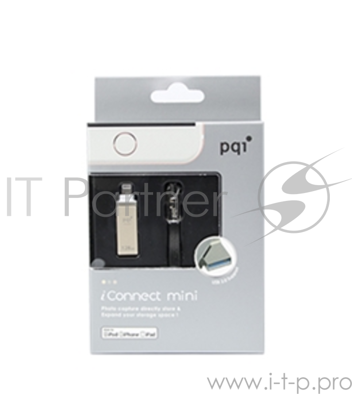 Флеш-накопитель PQI iConnect mini 64GB Gold