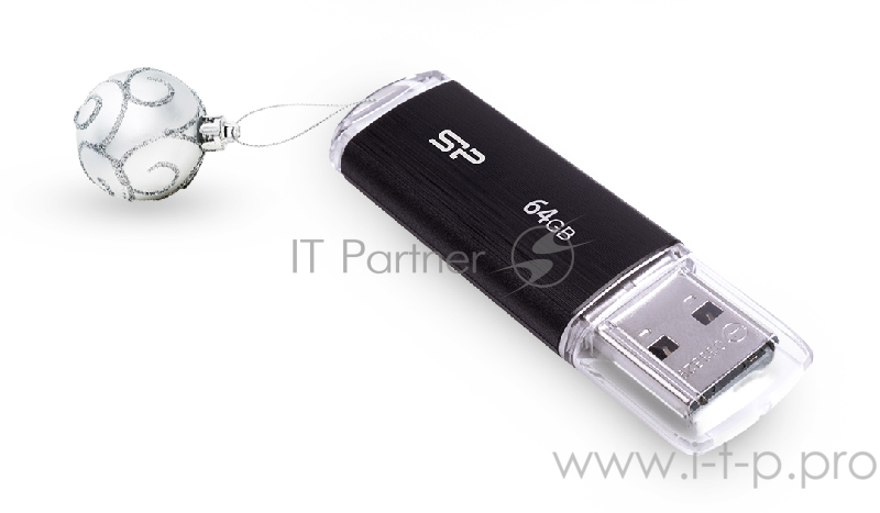 Флеш Диск Silicon Power 64Gb Ultima U02 SP064GBUF2U02V1K USB2.0 черный