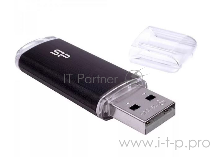 Флеш Диск Silicon Power 64Gb Ultima U02 SP064GBUF2U02V1K USB2.0 черный