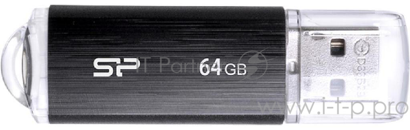 Флеш Диск Silicon Power 64Gb Ultima U02 SP064GBUF2U02V1K USB2.0 черный