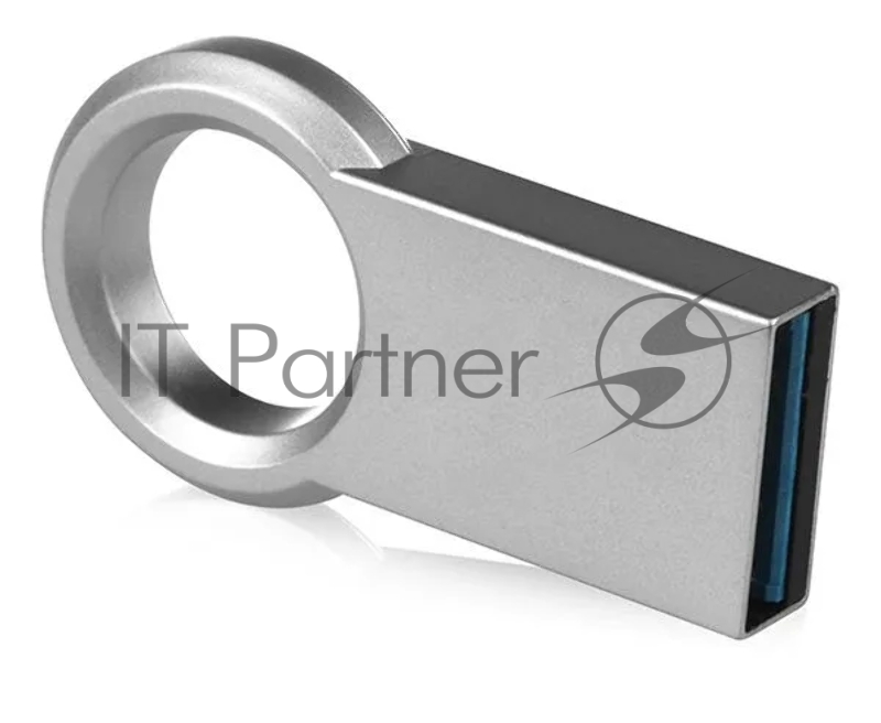 Накопитель QUMO 64GB Ring USB 3.0 цвет корпуса металлик (QM64GUD3-Ring)