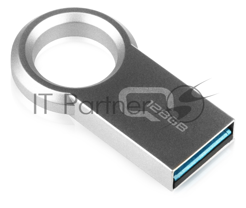 Накопитель QUMO 128GB Ring USB 3.0 цвет корпуса металлик (QM128GUD3-Ring)