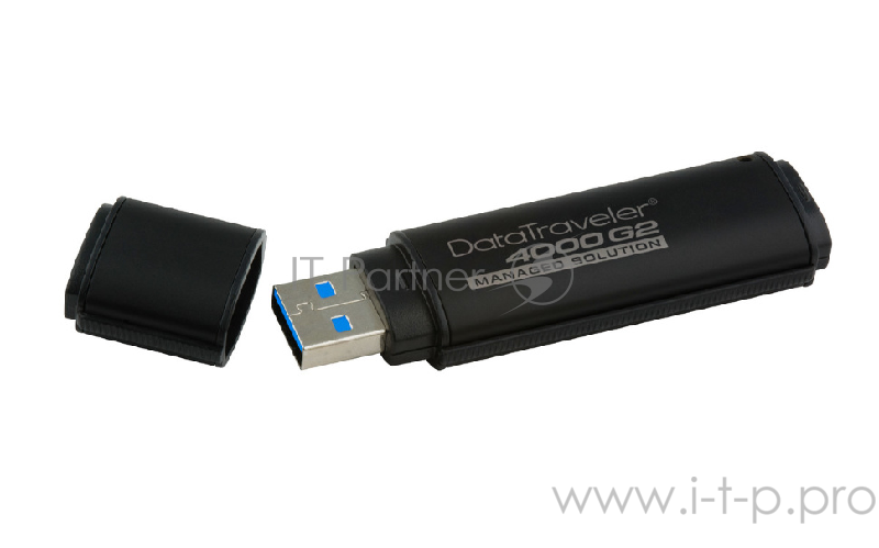 Флеш Диск Kingston 64Gb DataTraveler 4000 <DT4000G2DM/64GB> G2 256 AES FIPS 140-2 Level 3 (Management Ready) USB3.0 черный