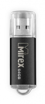 Флеш накопитель 64GB Mirex Unit, USB 2.0, Черный