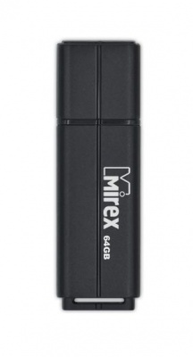 Флеш накопитель 64GB Mirex Line, USB 2.0, Черный