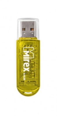 Флеш накопитель 64GB Mirex Elf, USB 2.0, Желтый