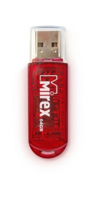 Флеш накопитель 64GB Mirex Elf, USB 2.0, Красный