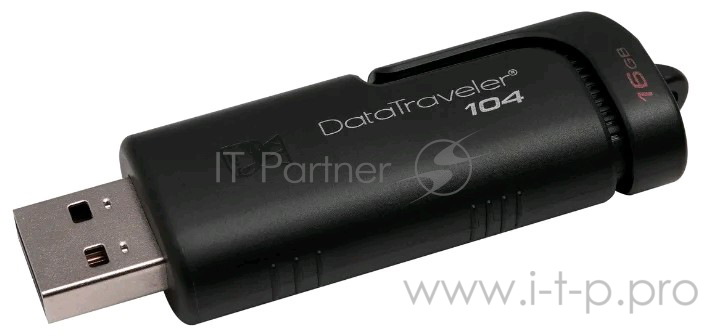Флеш Диск Kingston 64Gb DataTraveler 104 DT104/64GB USB2.0 черный