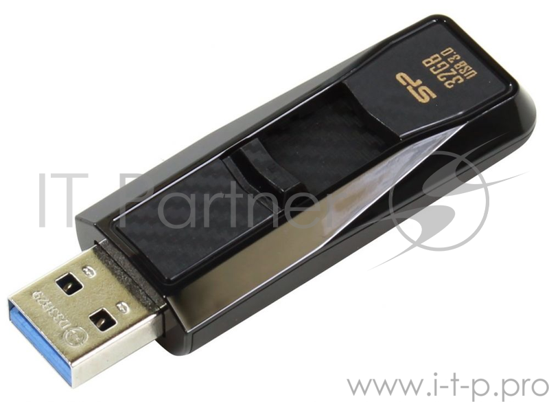 Флеш накопитель 32Gb Silicon Power Blaze B50, USB 3.0, Черный