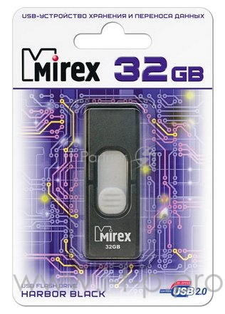 Флеш накопитель 32GB Mirex Harbor, USB 2.0, Черный