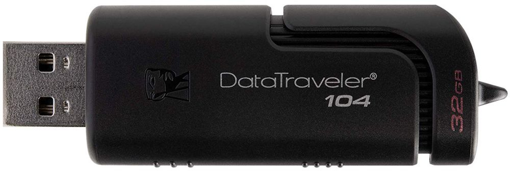 Флеш Диск Kingston 32Gb DataTraveler 104 DT104/32GB USB2.0 черный