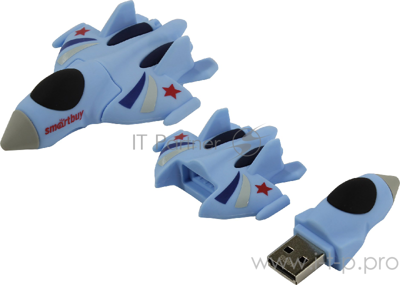 Флеш диск USB 2.0 Flash Drive 16GB Smartbuy Wild series Истребитель (SB16GBFI)