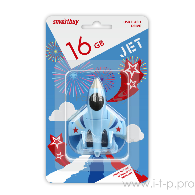 Флеш диск USB 2.0 Flash Drive 16GB Smartbuy Wild series Истребитель (SB16GBFI)