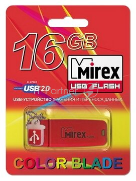 Флеш накопитель 16GB Mirex Chromatic, USB 2.0, Зеленый