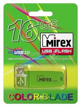 Флеш накопитель 16GB Mirex Chromatic, USB 2.0, Зеленый
