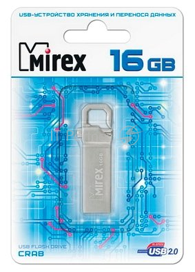 Флеш накопитель 16GB Mirex Crab, USB 2.0