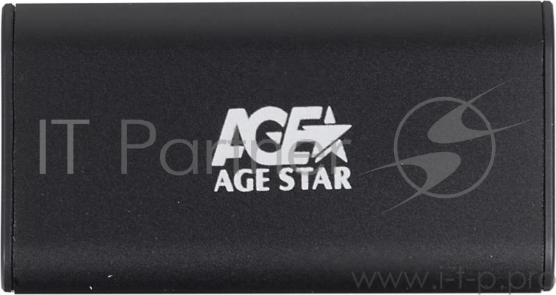 Внешний корпус для HDD/SSD AgeStar 3UBMS1 mSATA USB 3.0 пластик/алюминий черный