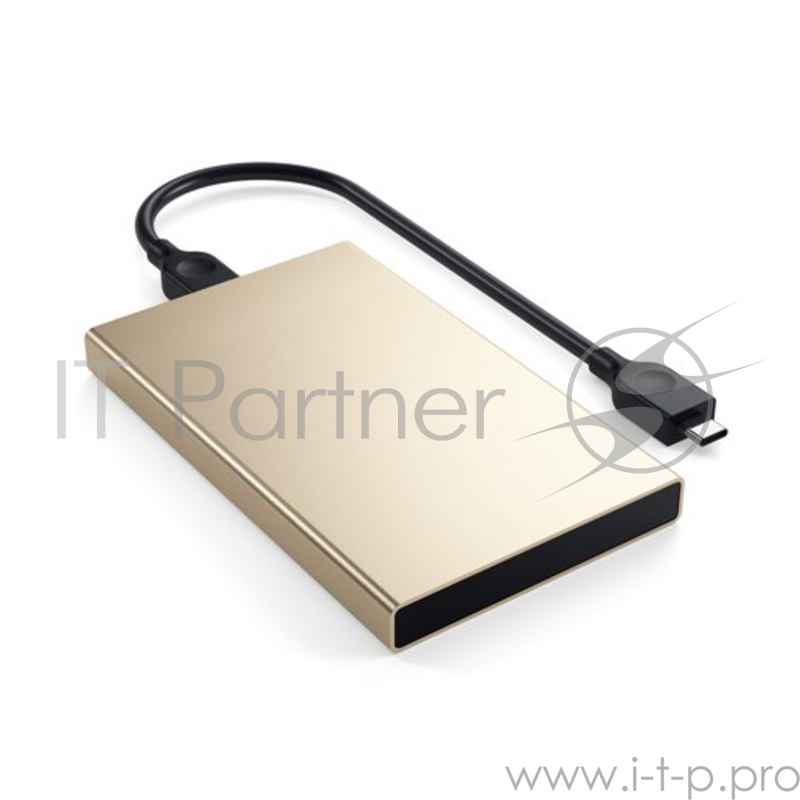 Корпус Satechi Aluminum USB Type C External HDD Enclosure для жесткого диска HDD или SSD. Материал алюминий. Цвет золотой.