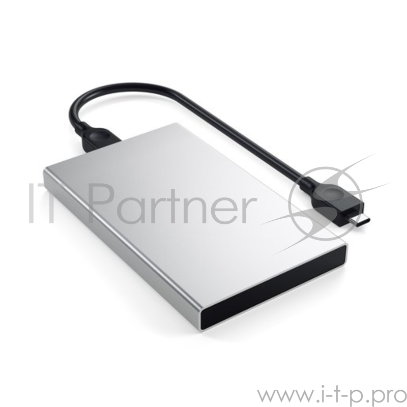 Корпус Satechi Aluminum USB Type C External HDD Enclosure для жесткого диска HDD или SSD. Материал алюминий. Цвет серебряный.