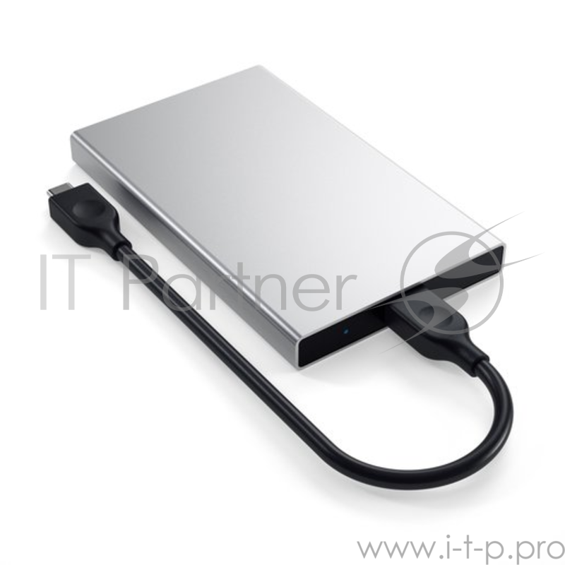 Корпус Satechi Aluminum USB Type C External HDD Enclosure для жесткого диска HDD или SSD. Материал алюминий. Цвет серебряный.