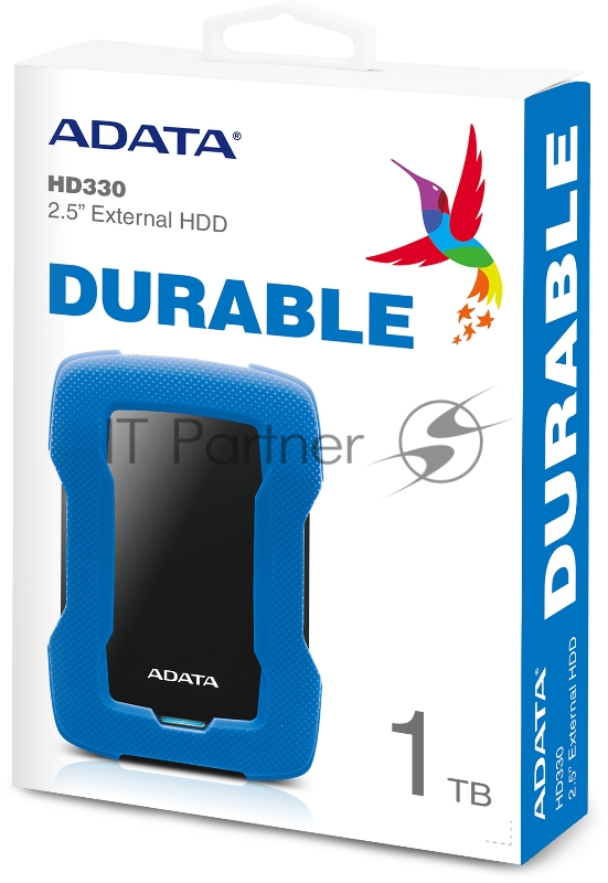 Внешний жесткий диск 1TB ADATA HD330, 2,5 , USB 3.1, синий