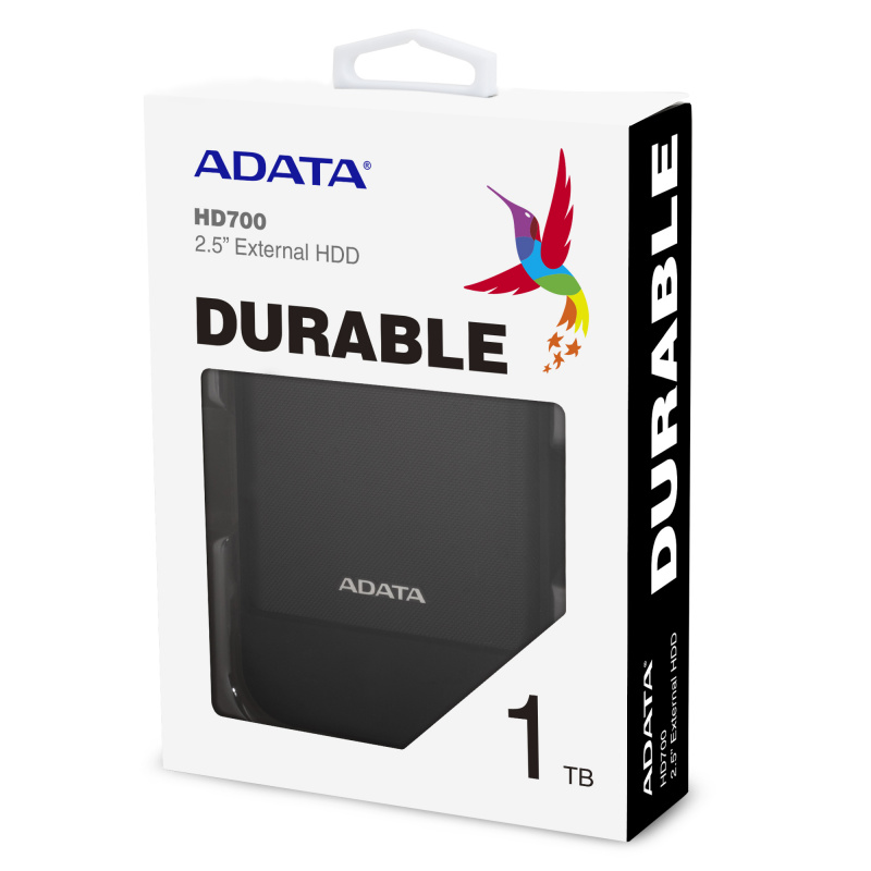 Жесткий диск A-Data USB 3.0 1Tb AHD700-1TU31-CBK HD700 DashDrive Durable (5400rpm) 2.5