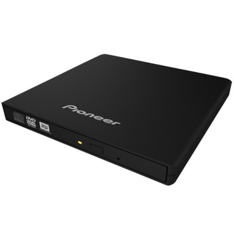 Внешний Привод Pioneer DVD±RW DL External Slim ODD DVR-XU01T USB 2.0, DVD±R 8x, DVD±RW 8/6x, DVD±R DL 6x, DVD-RAM 5x, CD-RW 24x, CD-R 24x, DVD-ROM 8x, CD 24x, Black, Retail {10}