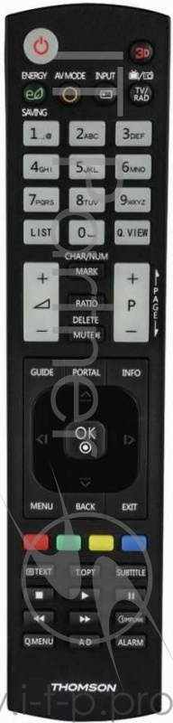 Универсальный пульт Thomson ROC1128LG черный