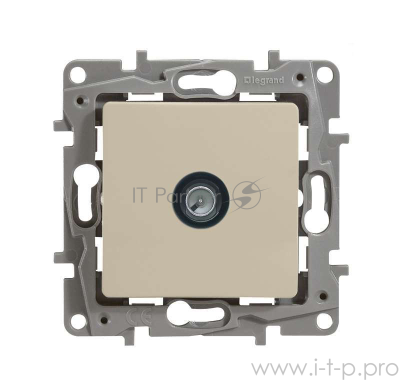 ETIKA Розетка TV проходная, 15дБ, сл. кость ETIKA Розетка TV проходная, 15дБ, сл. кость