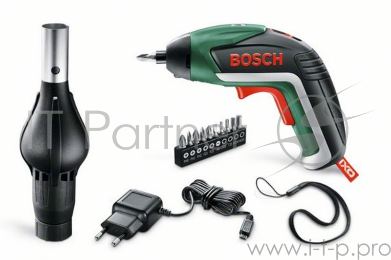 Отвертка аккумуляторная BOSCH IXO V BBQ Set (0.603.9A8.00G) 3.6В 1.5Ач 215об/мин 4.5Нм 0.3кг