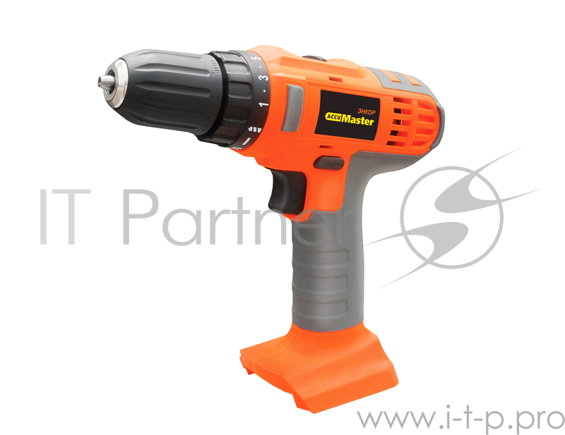 Шуруповерт аккумуляторный ЭНКОР АКМ1802 18в 0-400/1400об/мин 25нм бзп 10мм